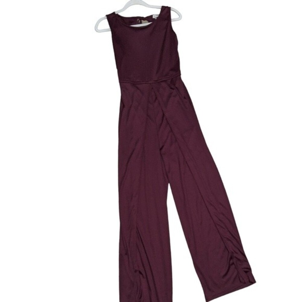 KOH KOH one piece sleeveless cocktail party wide split leg pantsuit romper Med - Picture 10 of 10